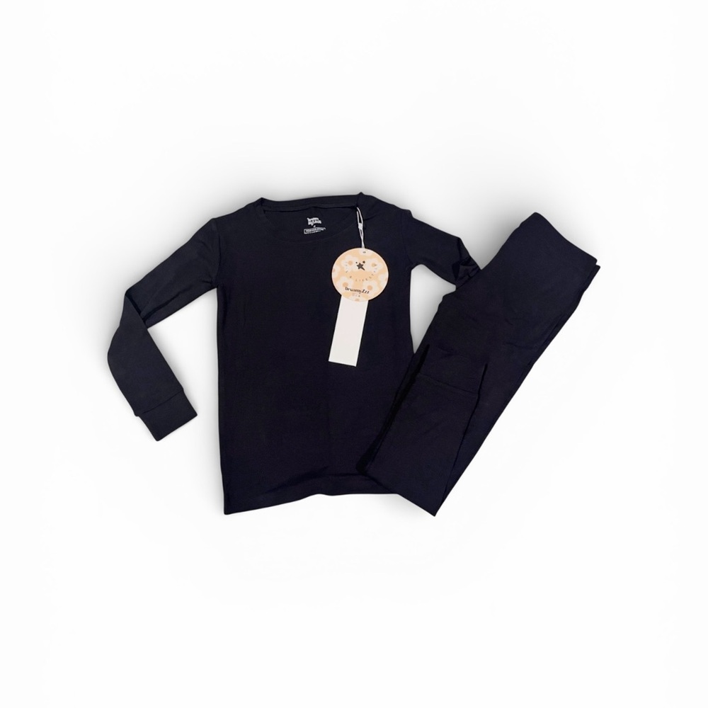 Black Long Sleeve Bamboo 2 piece Set